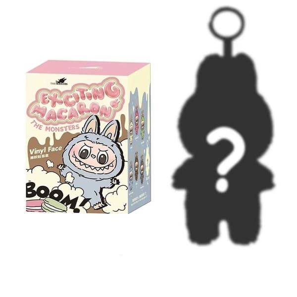 POP MART Labubu The Monsters – Exciting Macaron Blind Box 17 cm Vinylfigur Samlarobjekt