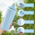 Miniatyrbillede 4 af 7: Lollanda foldbar vandflaske 600ml – BPA-fri, letvægts, flere farver til rådighed, til rejser, fitnesscenter og camping
