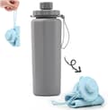 Miniatyrbillede 1 af 7: Lollanda foldbar vandflaske 600ml – BPA-fri, letvægts, flere farver til rådighed, til rejser, fitnesscenter og camping