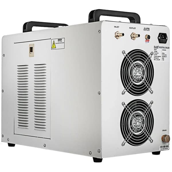 Teollisuuden vesijäähdytin, tehokas jäähdytys, yhteensopiva 80W/100W CO2-laserputkien kanssa.