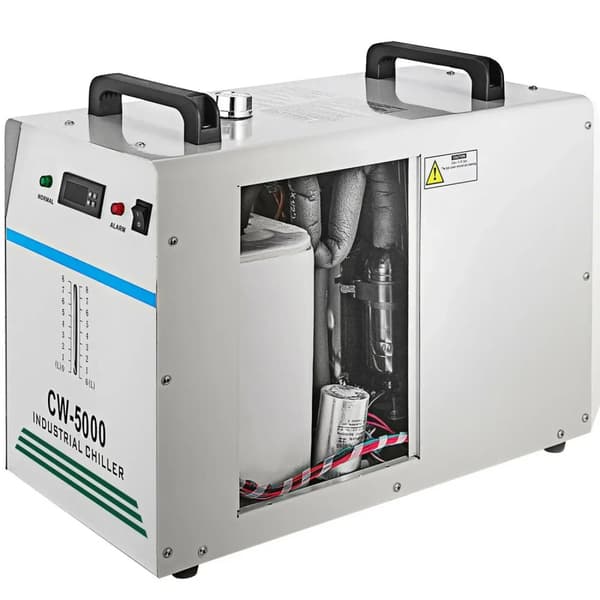 Teollisuuden vesijäähdytin, tehokas jäähdytys, yhteensopiva 80W/100W CO2-laserputkien kanssa.