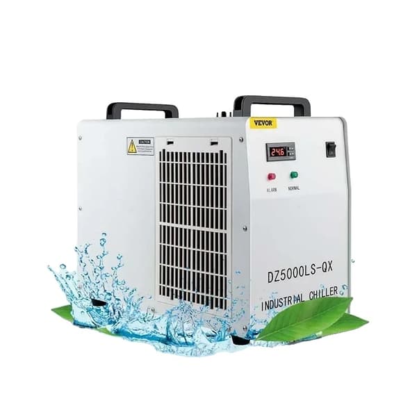Teollisuuden vesijäähdytin, tehokas jäähdytys, yhteensopiva 80W/100W CO2-laserputkien kanssa.