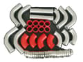 Miniatyrbillede 1 af 2: Intercooler Turbo Rørkit, 2 tommer / 51mm størrelse, holdbart legeret aluminium,BLÅ