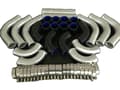 Miniatyrbillede 1 af 2: Intercooler Turbo Rørkit, 2 tommer / 51mm størrelse, holdbart legeret aluminium,BLÅ
