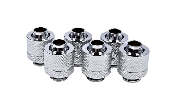 Alphacool Eiszapfen 13/10mm compression fitting G1/4 - deep black sixpack