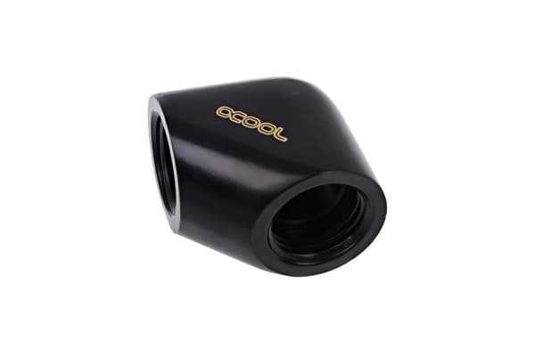 Alphacool Eiszapfen L-connector G1/4 inner thread to G1/4 inner thread - deep black