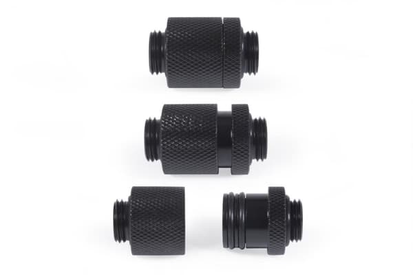 Alphacool Eiszapfen ES D-Plug 20mm G1/4 AG auf G1/4 AG - Deep Black
