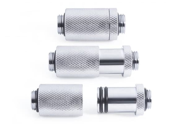 Alphacool Eiszapfen ES D-Plug 31,5mm G1/4 AG auf G1/4 AG - Chrome