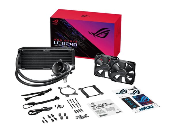ASUS ROG STRIX LC II 240 - processorvätskekylningssystem - kylare storlek: 240 mm - (för: LGA1156, LGA1155, LGA2011, LGA1150, LGA2011-3, LGA1151, AM4,
