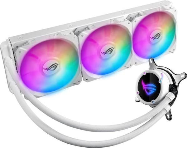 ASUS ROG STRIX LC 360 RGB - White Edition - Processor væskekølesystem - (til: LGA1156, LGA1366, LGA1155, LGA2011, LGA1150, LGA2011-3, LGA1151, AM4, LG Hvid