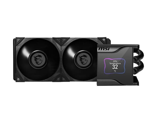 MSI MEG CORE LIQUID S280 - processor væskekølesystem - kølerstørrelse: 360 mm - (til: LGA1156, AM2, AM2+, AM3, LGA1155, AM3+, LGA2011, FM1, FM2, LGA11 Sort