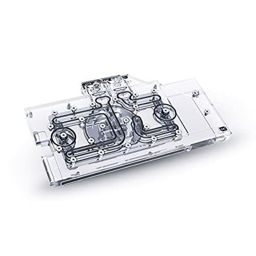 WAK Alphacool Ice Block Aurora Akryyli GPX-N RTX 3070 ROG Strix taustalevyllä