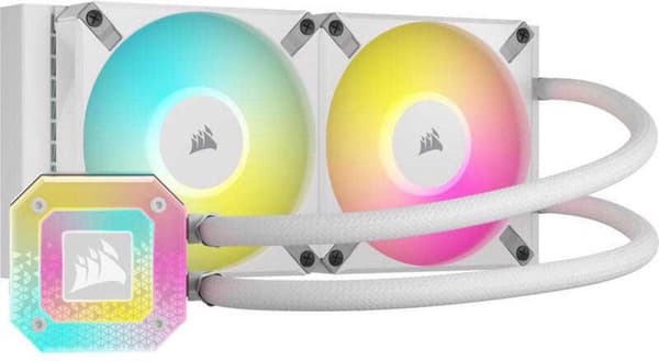 Corsair CW-9060072-WW Datorkylsystem Datorfodral vätskekylning 12 cm Vit 1 st (CW-9060072-WW)