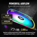 Miniatyrbillede 3 af 6: ENERMAX AQUAADV ARGB 360 AIO CPU vandkøling Intel LGA1700 AM5 Ready 350W+ TDP 3x 120mm PWM SquA RGB blæser (ELC-AQFA360-SQA)