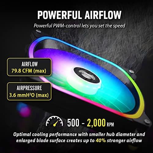 ENERMAX AQUAADV ARGB 360 AIO CPU vandkøling Intel LGA1700 AM5 Ready 350W+ TDP 3x 120mm PWM SquA RGB blæser (ELC-AQFA360-SQA)