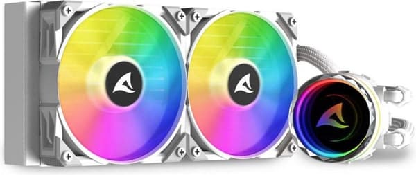 Sharkoon S80 White RGB AIO (4044951038602) Valkoinen