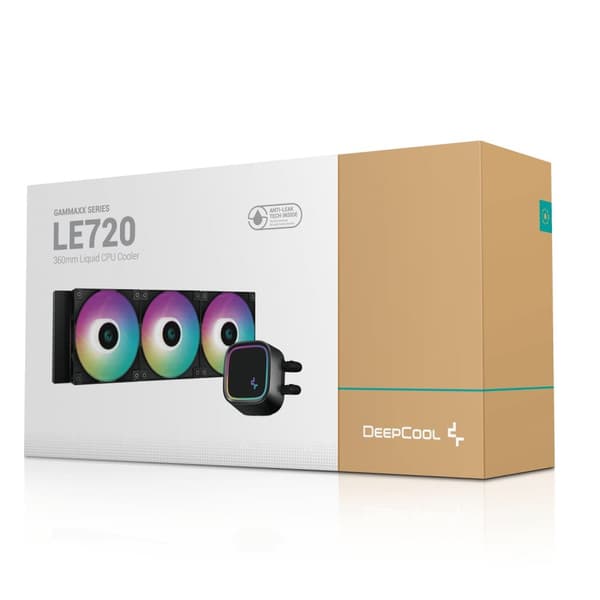 DeepCool LE720 processor allt-i-ett vätskekylare 12 cm Svart 1 stycke(r) (R-LE720-BKAMMN-G-1)
