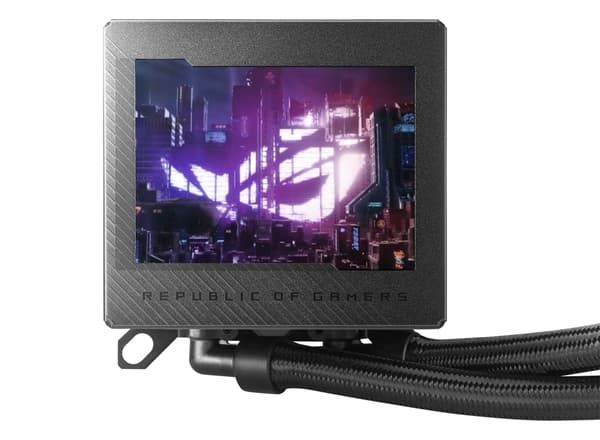 ASUS ROG RYUJIN III 240 - Processorvätskekylningssystem - med LCD-skärm - (för: AM4, LGA1200, LGA1700, AM5, LGA115x Sockel) - koppar - 120 mm (90RC00K