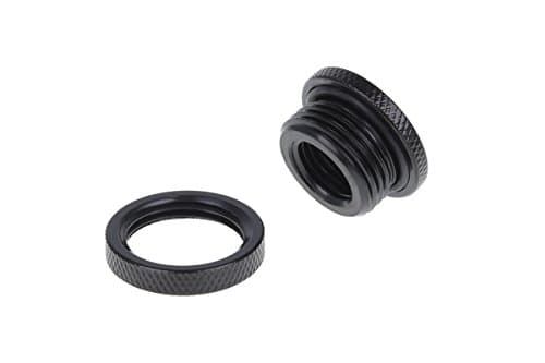 Alphacool HF laipion ruuviliitos lyhyt versio G1/4 - Deep Black (17424)