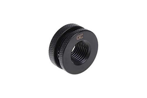 Alphacool HF laipion ruuviliitos lyhyt versio G1/4 - Deep Black (17424)
