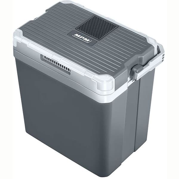 Portabel Elektrisk Kylbox 24 Liter, 12V / 220 - 240V Bil och Camping MPM MPM-28-CBM-08YA Grå 33741