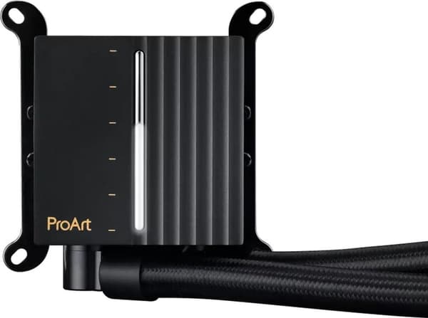 ASUS ProArt LC 420. Typ: Allt-i-ett vätskekylare, fläktdiameter: 14 cm, rotationshastighet (