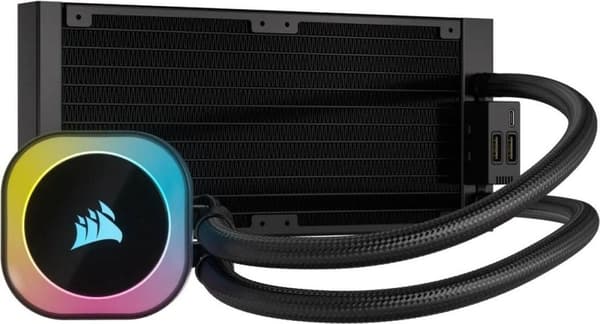 CORSAIR iCUE Link H100I RGB - Processorvätskekylningssystem - Kylarstorlek: 240 mm - (för: LGA1