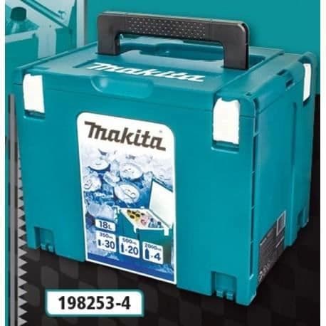 Byggplatskylare - MAKITA - MAKPAC Storlek 4 - 18 Liter - Blå
