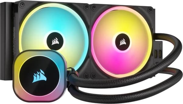 CORSAIR iCUE Link H115I RGB - Processor væskekølesystem - Kølerstørrelse: 280 mm - (til: LGA1 Sort