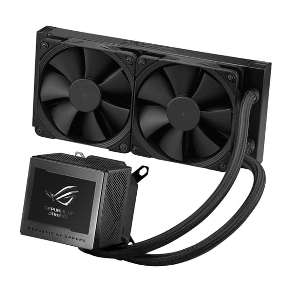 ASUS ROG RYUJIN III 240 - Processor væskekølesystem - med LCD-skærm - (til: AM4, LGA1200, LGA1700, AM5, LGA115x sokkel) - kobber - 120 mm (90RC00K0-M0