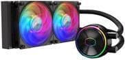 Cooler Master MasterLiquid PL240 FLUX - prosessorin nestejäähdytysjärjestelmä - jäähdyttimen koko: 240 mm - (malleihin: LGA1156, AM2, AM2+, AM3, LGA11 musta