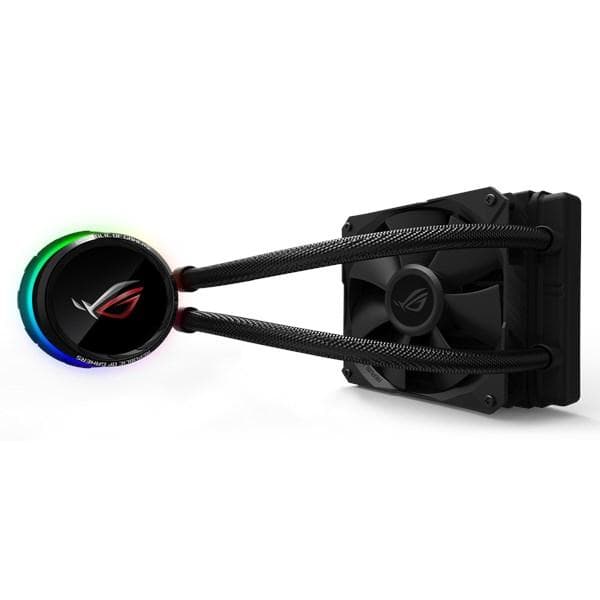 ASUS ROG Ryuo 120 - Processor væskekølesystem - (til: LGA1156, LGA1366, LGA1155, LGA2011, LGA1150, LGA2011-3, LGA1151, AM4, LGA2066, TR4) - aluminium Sort