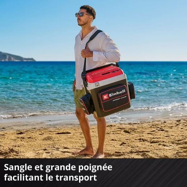 Trådlig kylbox - TE-COL - 18/27 Li-Solo - 27 liter - Kylning upp till 20 °C - Röd