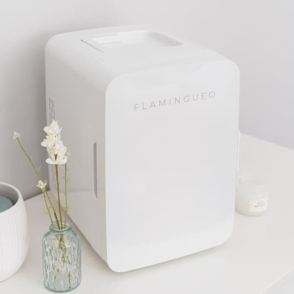 Minikylskåp - Flamingueo - 10L - Varm/Kall funktion - Retrodesign - Tyst 28dB