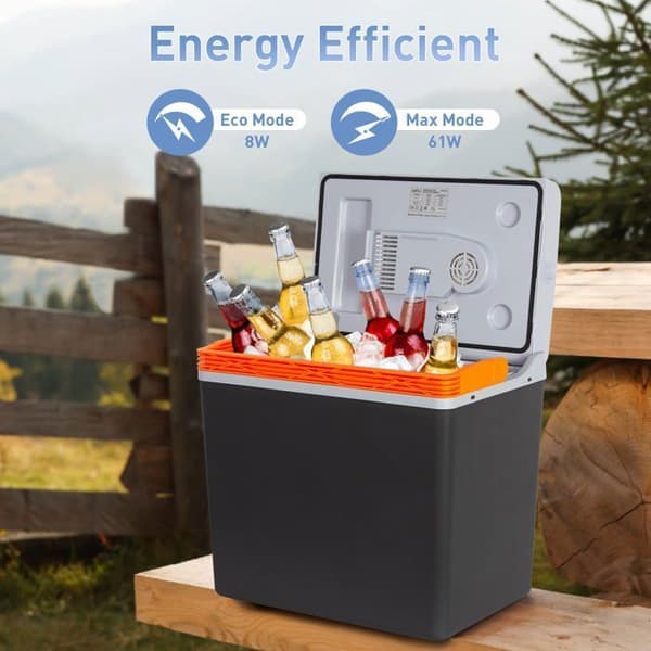 Elektrisk kylbox - Kyl och Håll Varm - Mini-kylskåp 12V och 230V - ECO-läge - 30L