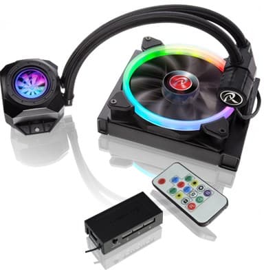 Raijintek Orcus RGB Rainbow -täydellinen AiO-vesijäähdytys - 140 mm