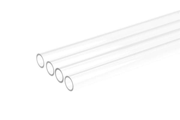 Alphacool isrør 13/10 mm hårdt rør akryl (PMMA) - klar, 80 cm (sæt med 4)