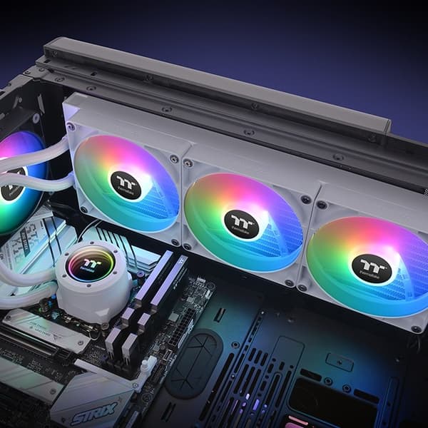 Thermaltake TH420 V2 ARGB Moderkort Vätskekylningssats Vit 1 st