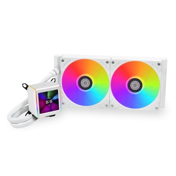 Lian Li GA II LCD -prosessorin nestejäähdytyssarja 12 cm Valkoinen
