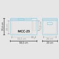 Miniatyrbild 4 av 4: Mestic Glacière med kompressor MCC-25 Svart 25 L 437343