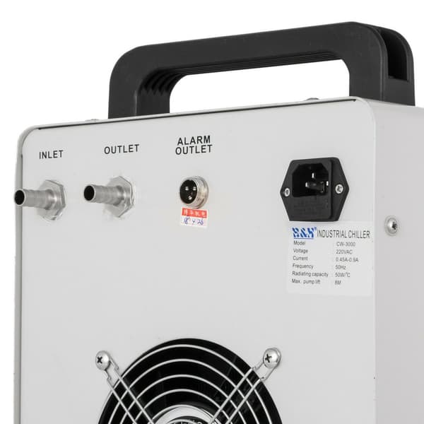 Industriell vattenkylare, 220V spänning, lämplig för CNC-lasergravermaskiner.
