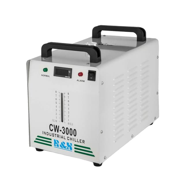 Industriell vattenkylare, 220V spänning, lämplig för CNC-lasergravermaskiner.