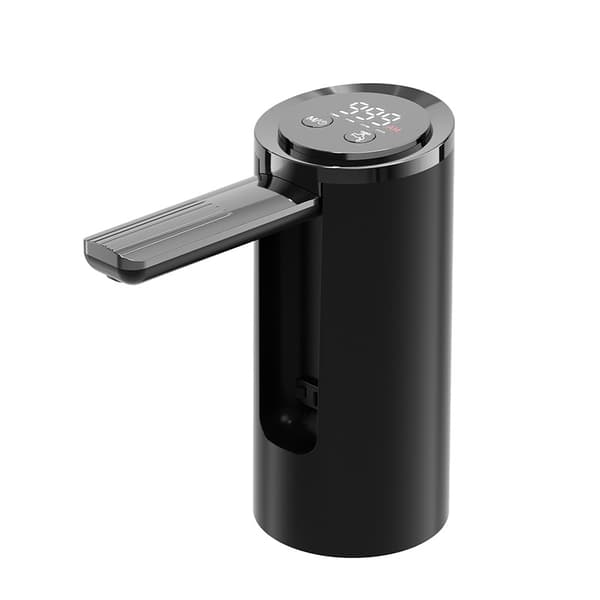 Lollanda elektrisk vattendispenser, Type-C Vattenpump, hink vattenpump, automatisk dryckespump – 4 Lägen, Portabel, För Camping & Hemma Svart