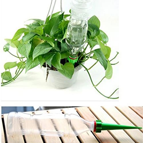 Selvvandende PET-flaske Potteplanter - Pakke med 4 stk.