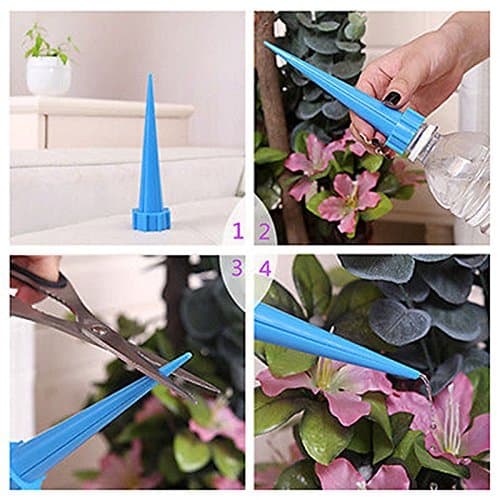 Selvvandende PET-flaske Potteplanter - Pakke med 4 stk.