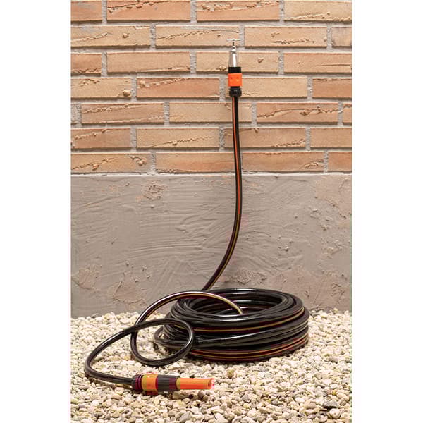 Vannslange med braketter 12mm x 25m - 5 deler