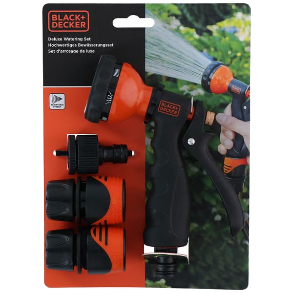 Sprinklerpistol med fästen från Black+Decker – 7 strålmönster