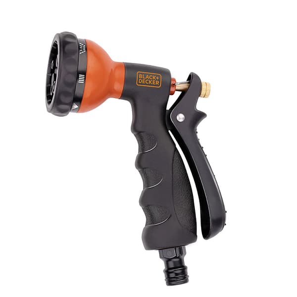 Sprinklerpistol med fästen från Black+Decker – 7 strålmönster