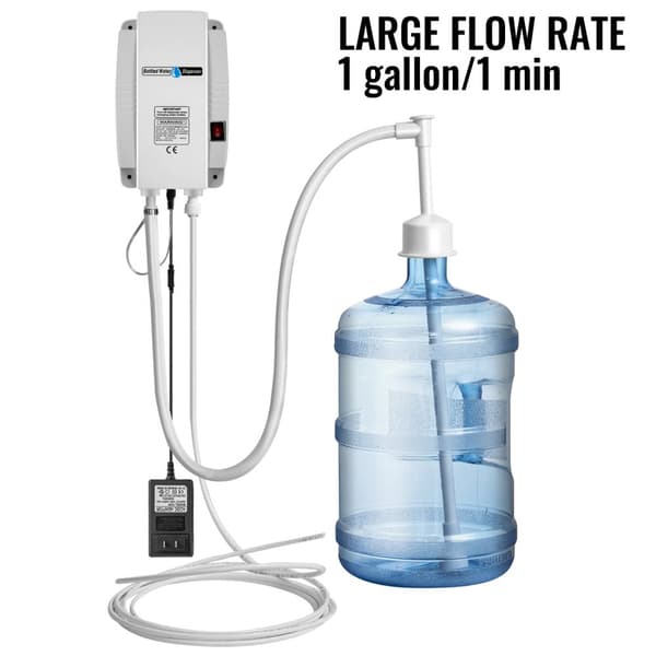 Vattenpump för flaskor, hög flödeshastighet, automatisk avstängningsfunktion, livsmedelsklassat material