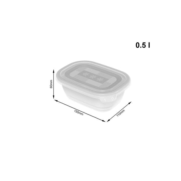 ROTHO Freeze - frysbehållare - 4x500ml